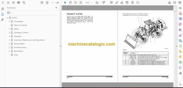 Doosan DL420 Wheel Loader Operation and Maintenance Manual (Serial Number 5001 and Up) - Image 3