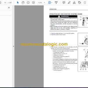 Komatsu CD110R-1 Crawler Carrier Operation and Maintenance Manual (SEAM039000T)