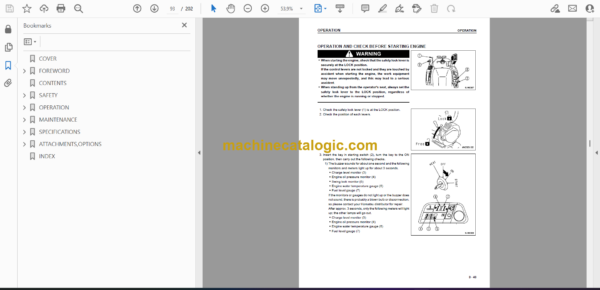 Komatsu CD110R-1 Crawler Carrier Operation and Maintenance Manual (SEAM039000T) - Image 2