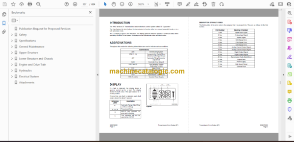 Doosan Mega 400-V Wheel Loader Shop Manual (Serial Number 1001 thru 3000) - Image 2