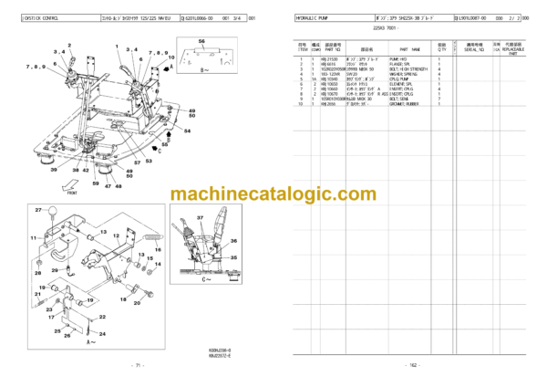 Sumitomo SH225X-3B (BB & BH) Hydraulic Excavator Parts Manual (WCLA225B31BH, WCLA225B31BB) - Image 3
