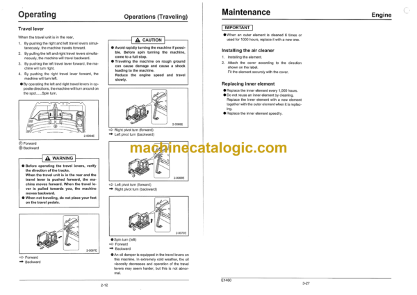 Sumitomo SH75X-3B, SH75XU-3B Hydraulic Excavator Operators Manual (WDL0754-0W) - Image 3