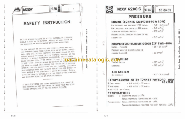 Doosan 6200S Articulated Dump Truck Operation and Maintenance Manual (Serial Number 60001 and Up) - Image 3