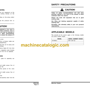 Doosan DX180LC Hydraulic Excavator Shop Manual (Serial Number 5001 and Up)