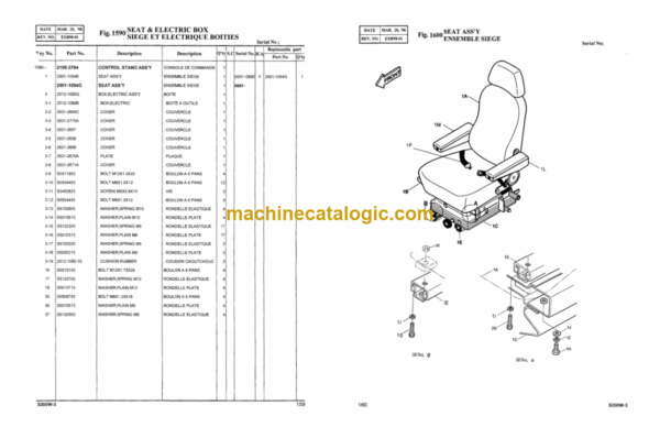 Doosan Solar 200W-3 Wheeled Excavator Parts Manual (Serial Number 0001 and Up) - Image 3
