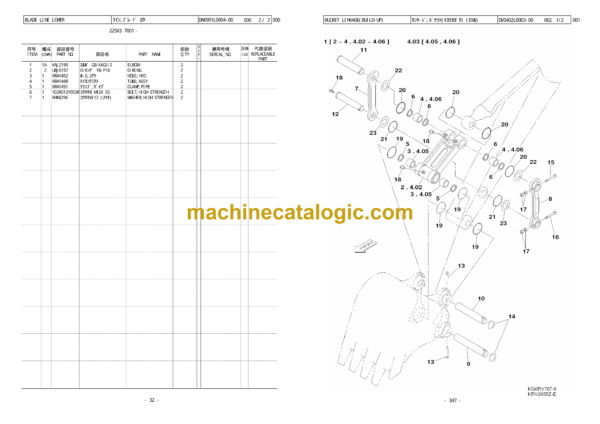 Sumitomo SH225X-3B (BB & BH) Hydraulic Excavator Parts Manual (WCLA225B31BH, WCLA225B31BB) - Image 4