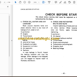 Komatsu HS600S-2 Slag Pot Carrier Operation and Maintenance Manual (SEAMP00900)