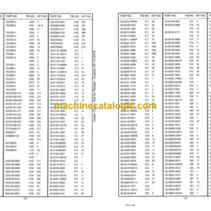 Doosan Solar 130LC-V Excavator Parts Manual (Serial Number 0001 and Up)