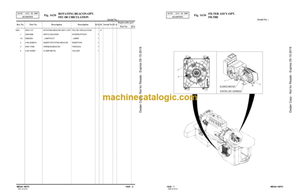 Doosan M160TC Wheel Loader Parts Manual (Serial Number 1001 to 2000) - Image 2