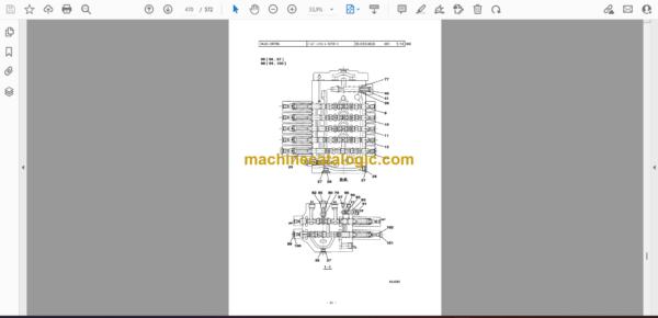 Sumitomo SH75X-3B Hydraulic Excavator Parts Manual (WCLA075X37BH, WCLA075X37BB) - Image 2