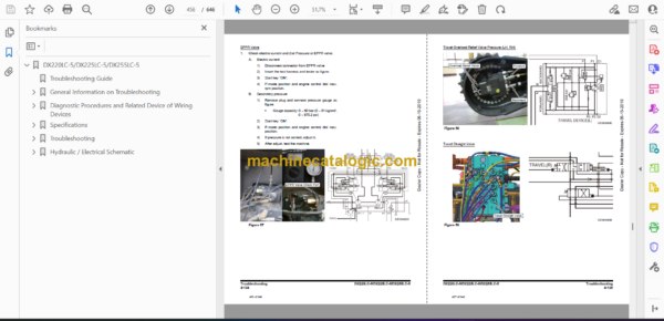 Doosan DX220LC-5, DX225LC-5, DX255LC-5 Hydraulic Excavator Troubleshooting Shop Manual (DL06K - DL06P) - Image 2