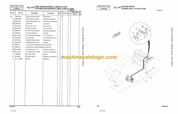 Doosan Solar 130LC-V Excavator Parts Manual (Serial Number 0001 and Up) - Image 4