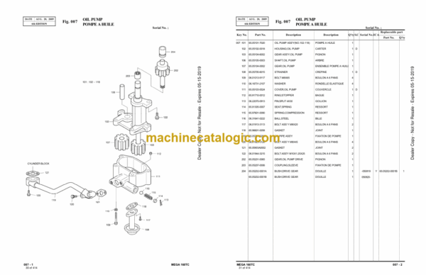 Doosan M160TC Wheel Loader Parts Manual (Serial Number 1001 to 2000) - Image 3