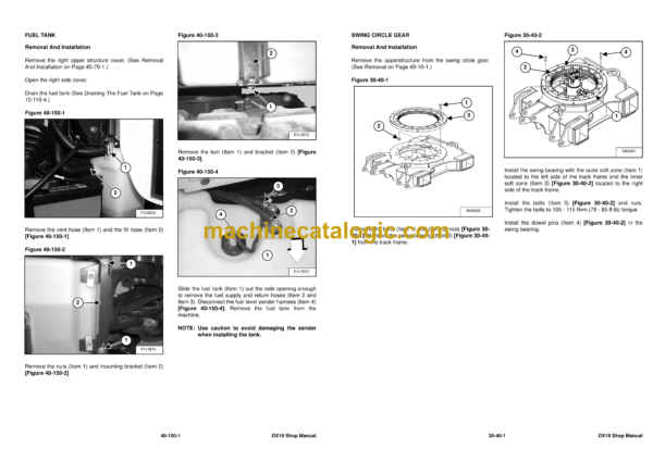 Doosan DX19 Compact Excavator Shop Manual (Serial Number DBMB3Y8AVF0E11001 & Above) - Image 3