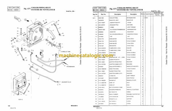 Doosan M300-3 Wheel Loader Parts Manual - Image 4