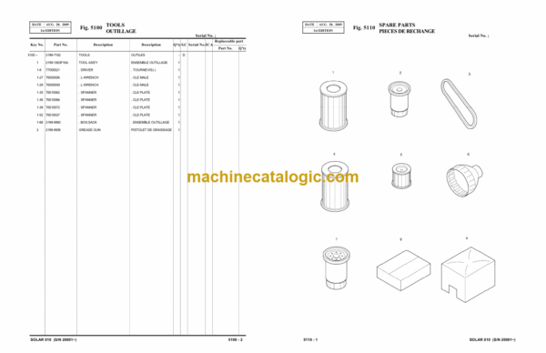 Doosan Solar 010 Mini Excavator Parts Manual (Serial Number 20001 and UP) - Image 4