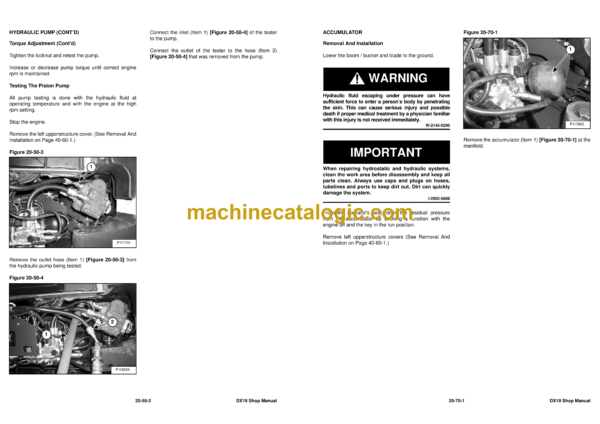Doosan DX19 Compact Excavator Shop Manual (Serial Number DBMB3Y8AVF0E11001 & Above) - Image 4