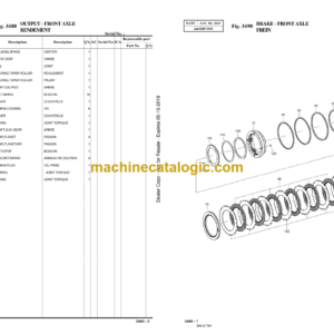 Doosan DL350-3 Wheel Loader Parts Manual (Serial Number 10001 and Up)