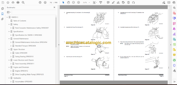 Doosan DX85R-3 Hydraulic Excavator Shop Manual (Serial Number 1001 and Up) - Image 2
