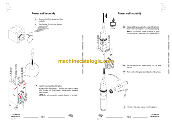 Tramac N8000 Hydraulic Breaker Service Manual (Serial Number X260A50000 and Up) - Image 3