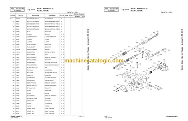 Doosan S130W-V Wheeled Excavator Parts Manual (Serial Number 1147 and Up) - Image 4