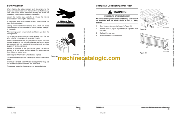 Doosan DX235LCR Excavator Operation and Maintenance Manual (Serial Number 5001 and Up) - Image 4