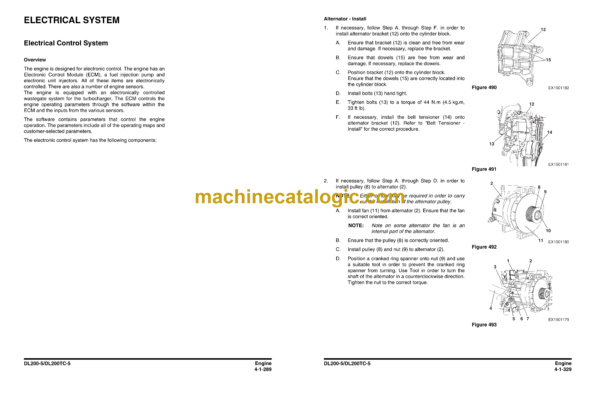 Doosan DL200-5, DL200TC-5 Wheel Loader Shop Manual (Serial Number 10001 and Up) - Image 4