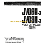 Komatsu JV06H-3, JV08H-3 Vibratory Roller Operation and Maintenance Manual (SEAM017900)