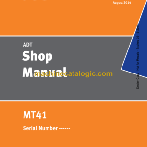 Doosan MT41 Articulated Dump Truck Shop Manual (Serial Number ------)