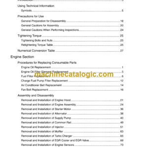 Sumitomo SH350LC-5, SH370LHD-5 Hydraulic Excavator Service Text & Troubleshooting Manual & Shop Manual