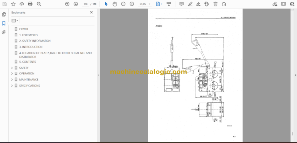 Komatsu JV06H-3, JV08H-3 Vibratory Roller Operation and Maintenance Manual (SEAM017900) - Image 2