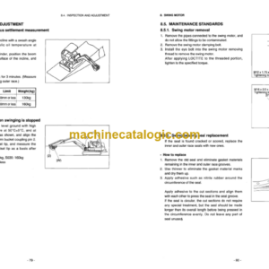 Doosan Daewoo Solar 030, Solar 035 Excavator Shop Manual (2023-7091E)