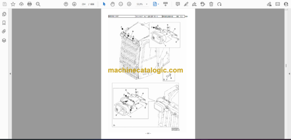 Sumitomo SH145X-6 Hydraulic Excavator Parts Manual (WCL145X6-0T) - Image 2