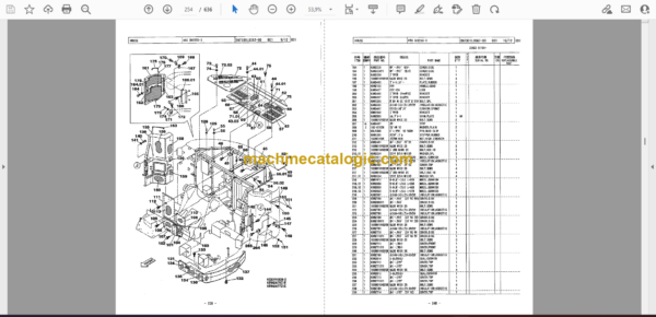 Sumitomo SH225X-3 Hydraulic Excavator Parts Manual (WCL2253-00) - Image 2