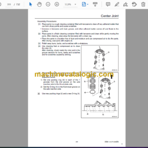 Sumitomo SH350LC-5, SH370LHD-5 Hydraulic Excavator Service Text & Troubleshooting Manual & Shop Manual