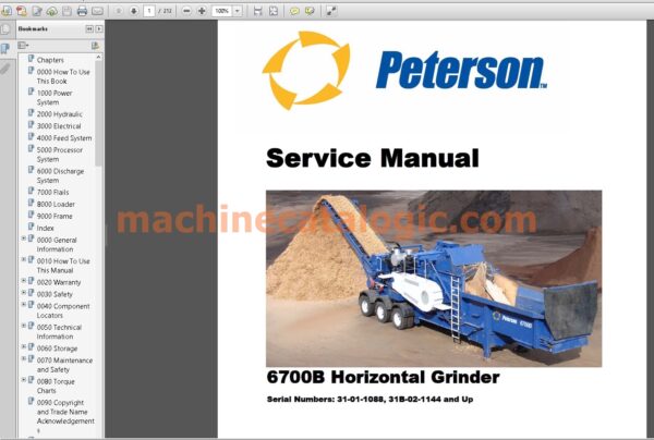 Peterson Forestry Equipment Parts, Service, Operator and Maintenance Manual PDF Archive - Image 4