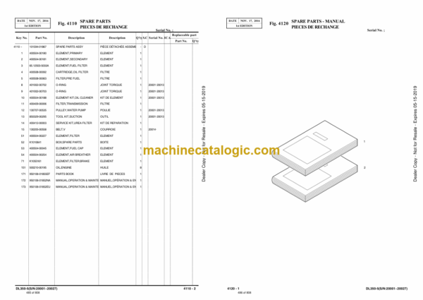 Doosan DL350-5 Wheel Loader Parts Manual (Serial Number 20001 and Up) - Image 3