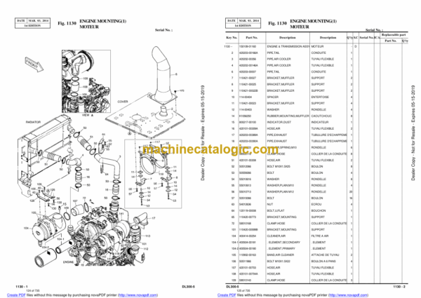 Doosan DL300-5 Wheel Loader Parts Manual (Serial Number 10001 and Up) - Image 3