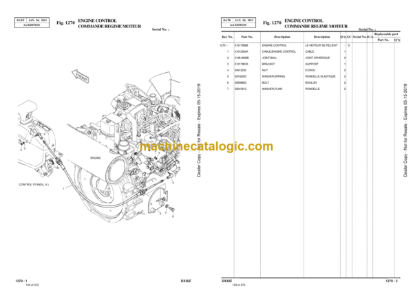Doosan DX30Z Excavator Parts Manual (Serial Number 5001 and Up) - Image 4