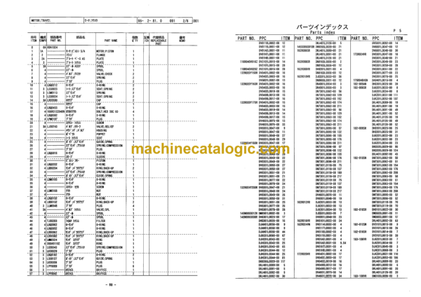 Sumitomo SH225X-3 Hydraulic Excavator Parts Manual (WCL2253-00) - Image 3