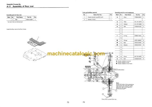 Komatsu WD900-3 Wheel Dozer Field Assembly Instruction (SEAW002500) - Image 3