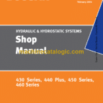 Doosan 430 Series, 440 Plus, 450 Series, 460 Series Hydraulic & Hydrastatic Systems Shop Manual (SB4149E00)