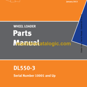 Doosan DL550-3 Wheel Loader Parts Manual (Serial Number 10001 and Up)
