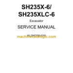 Sumitomo SH235X-6, SH235XLC-6 Hydraulic Excavator Service Manual (WLSM2356-03W)