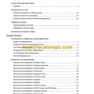 Sumitomo SH160-5 Hydraulic Excavator Service Text & Troubleshooting Manual & Shop Manual