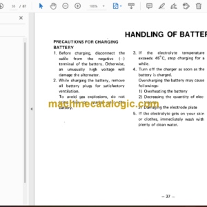 Komatsu JV100 Vibratory Roller Operation and Maintenance Manual (SEAM0265TK01)