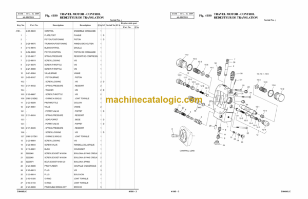 Doosan DX480LC Excavator Parts Manual (Serial Number 5001 and UP) - Image 3