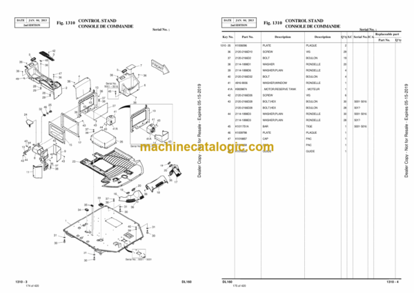 Doosan DL160 Wheel Loader Parts Manual (Serial Number 5001 and Up) (K1040198BEF) - Image 2