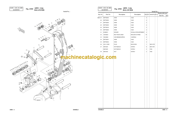 Doosan DX480LC Excavator Parts Manual (Serial Number 5001 and UP) - Image 2