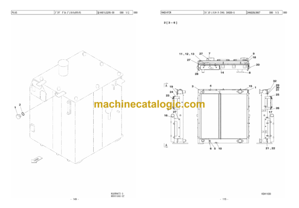 Sumitomo SH330-6, SH330LC-6, SH350HD-6, SH350LHD-6 Hydraulic Excavator Parts Manual (WCL3306-0W) - Image 4